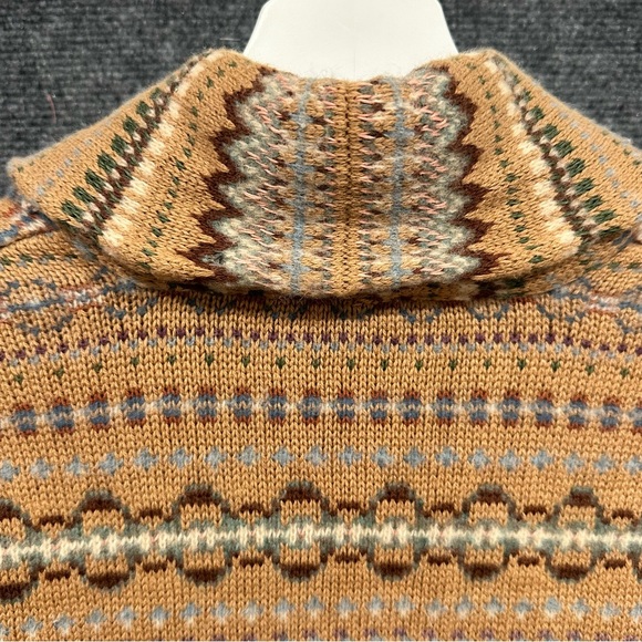 Lauren Ralph Lauren fair isle cashmere angora blend cardigan sweater size SMALL - Picture 6 of 14
